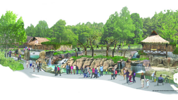 Architectural rendering of the Pittsburgh Zoo's newest exhibit, The Islands