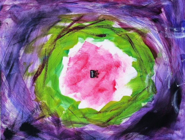 "Kaleidoscope of Emotion," artwork created by 13-year-old Victoria at the Highmark Caring Place.