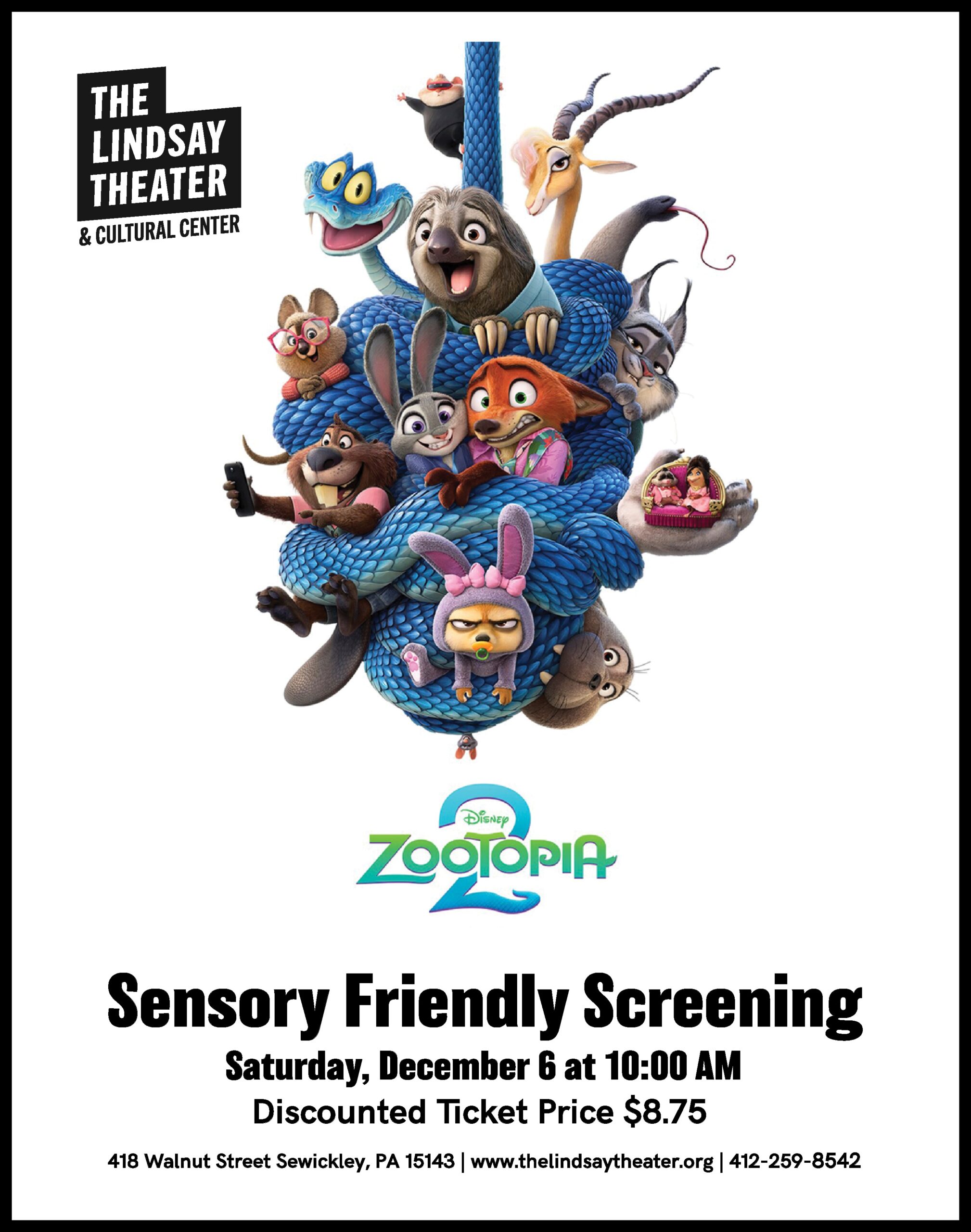 “Zootopia 2” Sensory Friendly Screening